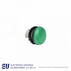 CABEZA PARA PILOTO SERIE M22 EATON 22.5MM VERDE S/CLIP - M22-L-G