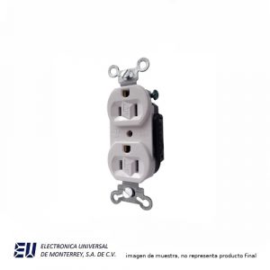 RECEPTACULO DOBLE BLANCO - M5250B