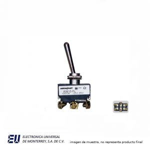 SWITCH PALANCA LARGA 2P 2T ON-ON 15A 125VCA 10A 250VCA - SW82610-PL