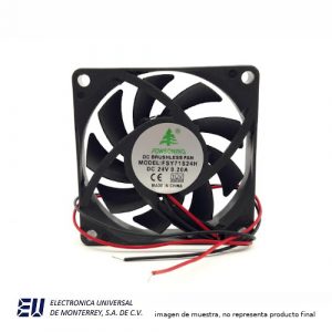 VENTILADOR 70X70X15 MM 12VCD 3 CABLES - FSY71S12H