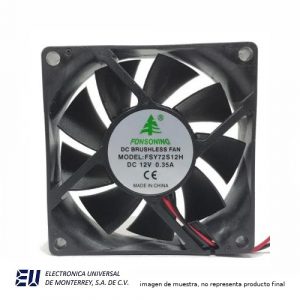 VENTILADOR 70X70X15 MM 24VCD  3 CABLES - FSY71S24H