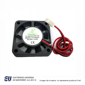 VENTILADOR 40X40X10 MM 24 VCD 3 HILOS - HV24V40X10