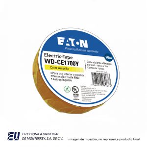 CINTA PVC AMARILLO  3/4", 18 MT - HWD-CE1600Y