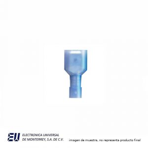 TERMINAL MACHO AZUL A.T. .250 - ITCA256