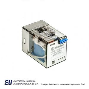 RELEVADOR INDUSTRIAL FINDER, OCTAL, 12VCD, 10A, 2P2T - 60.12.9.012.0040