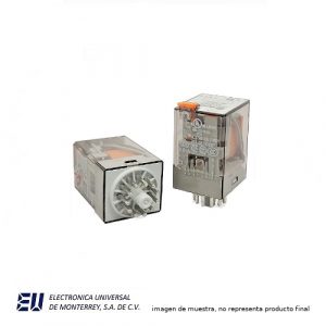 RELEVADOR INDUSTRIAL FINDER UNDECAL 230VCA, 10A, 3PDT + LED - 60.13.8.230.0054