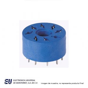 BASE DE CI PARA RELEVADOR DE 8 PIN CIRCULAR OCTAL SERIE 6012 - 90.14