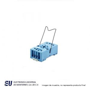 BASE PARA RELEVADOR OCTAL 8 PIN CIRCULAR  SERIE 6012 AZUL - 90.20SMA