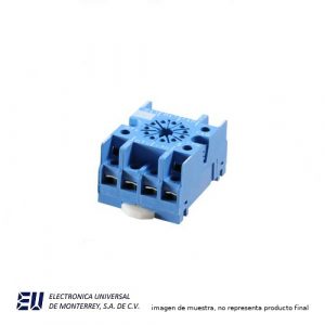 FINDER BASE PARA RELEVADOR UNDECAL 11 PIN SERIE 6013 COLOR AZUL - 90.27SMA
