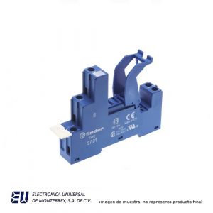 BASE P/RELEVADOR SERIE 46.61/ RH1B P/RIEL DIN, 5 PINES - 97.01SPA