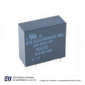 RELEV. 1P 2T 6VCD 10A P/CIRC. IMPRESO - NTER24-5D10-6V