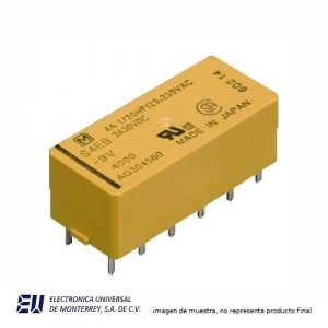 RELEVADOR 4P 1T 24VCD 2NA Y 2 NC 12 PATAS - JS2EB-24DC