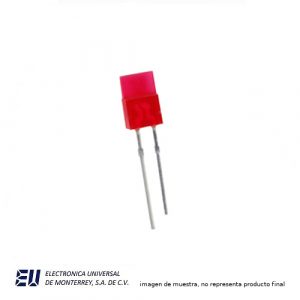 LED RECTANGULAR ROJO DIFUSO - LED NTE3160