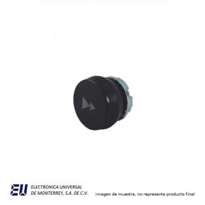 BOTON PULSADOR NEGRO DOBLE FLECHA - PL005021