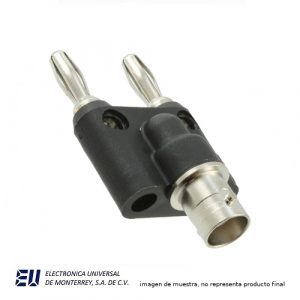 ADAPTADOR BNC HEMBRA A 2 BANANA MACHO AP LABLE - POMONA 1269