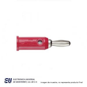 CONECTOR POMONA BANANA APILABLE ROJO - POMONA 1325-2