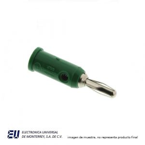 CONECTOR BANANA APILABLE VERDE - POMONA 1325-5