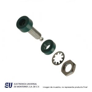 CONECTOR BANANA HEMBRA P/PANEL 15 AMP.VERDE - POMONA 1581-5
