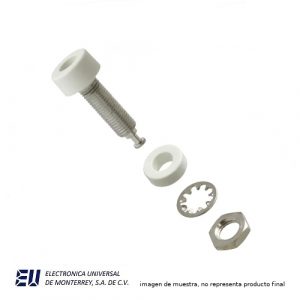 CONECTOR BANANA HEMBRA P/PANEL 15AMP BLANCO - POMONA 1581-9