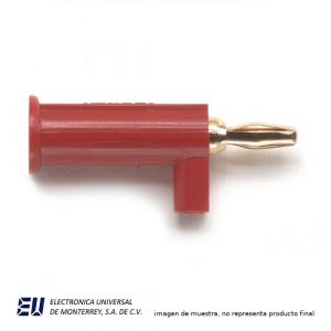 CONECTOR MINIBANANA MACHO CON PROTECCION - POMONA 2945-2