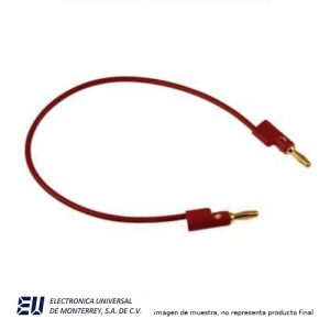 CONECTOR BANANA PARA PATCH CORD        ROJO   60" - POMONA 2948-60-2