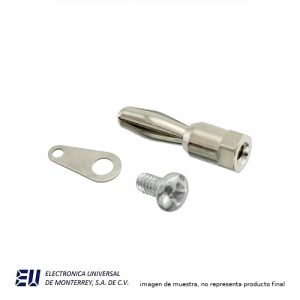 CONECTOR BANANA MACHO P/TORNILLO 6-32X0.25" - POMONA 3265
