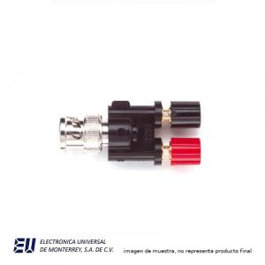 ADAPTADOR BNC MACHO A 2 BINDINGS POST - POMONA 3296