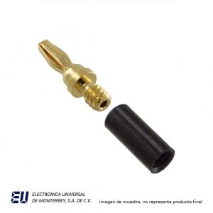 CONECTOR BANANA MINI.MACHO P/SOLDAR 5A. ROJO - POMONA 3690-0