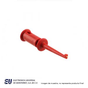 CONECTOR MICROGRABBER ROJO - POMONA 4233-2