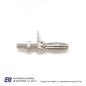 CONECTOR BANANA MACHO C/ROSCA 8.32X0.63" - POMONA 4512