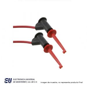 CABLE MICROGRABBER AMBOS LADOS ROJO - POMONA 4613-24-2