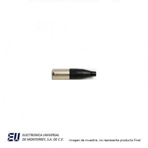 CONECTOR 3 PINS MACHO 19MM DIAM. AUDIO BANANA MACHO APILABLE - POMONA 5110
