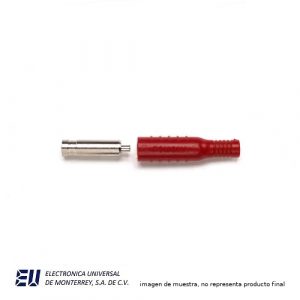 CONECTOR BANANA HEMBRA AISLADO ROJO - POMONA 5167-2