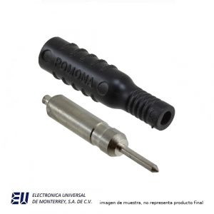 CONECTOR PIN TIP MACHO NEGRO - POMONA 5173-0