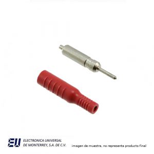 CONECTOR PIN TIP MACHO ROJO 2 LUG - POMONA 5173-2