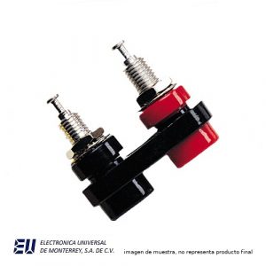 CONECTOR BANANA HEMBRA DOBLE P/ CHASIS - POMONA 5233-0