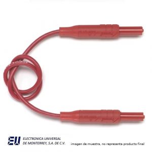 CONECTOR BANANA RETRACTIL MACHO/BRM ROJO NEGRO - POMONA 5291A-60-2