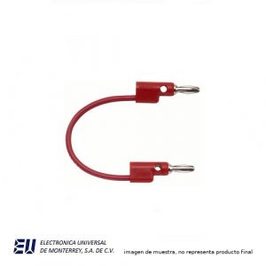 CONECTOR BANANA MACHO APILABLE 60" ROJO - POMONA B-60-2