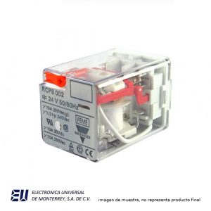 EMRelay 8pins 2DPDT 10A Coil 4 - RCP800224VAC