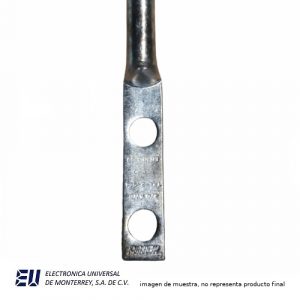 TERMINAL DE COMPRESION CAL.1000 MCM, 650A, 2 PERFORACIONES 1/2"- TXL2-555