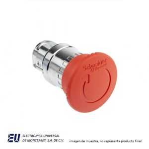 PULSADOR TIPO HONGO COLOR ROJO - ZB4BS844