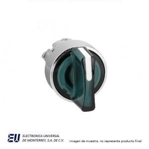 SELECTOR ILUMINADO 3 POS VERDE - ZB4BK1533