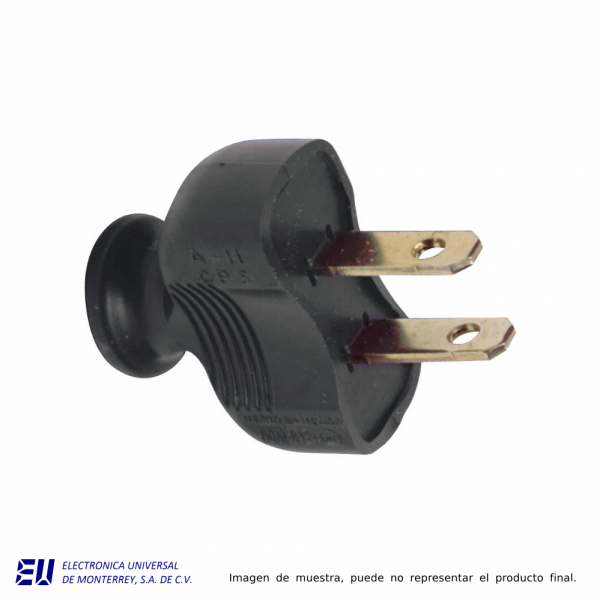 CLAVIJA OVALADA ARROW HART, 2 HILOS, 2 POLOS, 15A 125V; 10A 250V, NEMA 1-15 - CPS