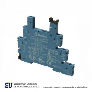 BASE PARA RELEVADOR SERIE 34.51 - BORNES TIPO JAULA 125V CA/CD C/LED - 93.01.0.125