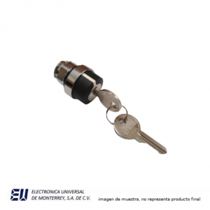 SELECTOR DE LLAVE 2 POS SOSTENIDO 22MM METALICO - HLAY50-22SKB-CX-2Y
