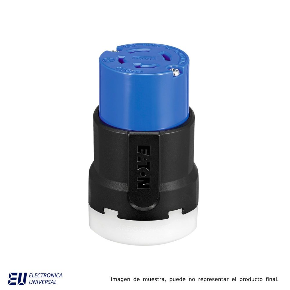 CONECTOR ULTRAGRIP MEDIA VUELTA, 3 POLOS 4H 250VCA, GRADO INDUSTRIAL - AHCL1530C