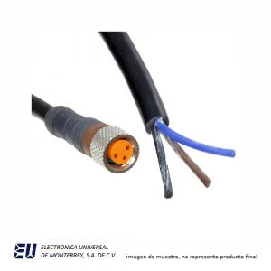 CON M8 3W STR 2M PUR - CONE53NF-S2