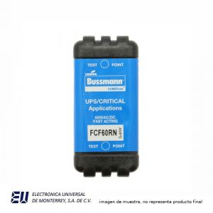 CUBEFUSE 60 AMP. 600VCA/300VCD FINGER-SAFE TIME DELAY - FCF60RN