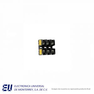 Base Portafusible Modular, Clase J, 600 V, 3 Polos, 30 Amperes - JM60030-3SR