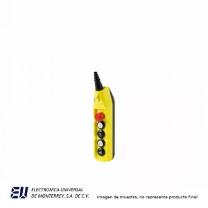 BOTONERA COLGANTE DE FILA UNICA CON 5 BOTONES PULSADORES PARA GRUAS UNICA/ DOBLE VELOCIDAD - PLN05D2